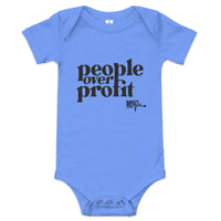 People Over Profit -- Baby short sleeve one piece