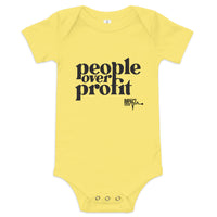 People Over Profit -- Baby short sleeve one piece