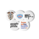 IMPACT in Healthcare: Set of pin buttons