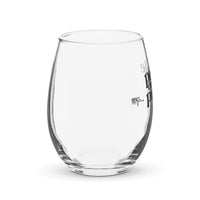 People Over Profit: Stemless wine glass