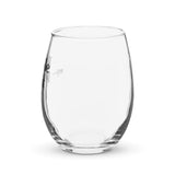 People Over Profit: Stemless wine glass